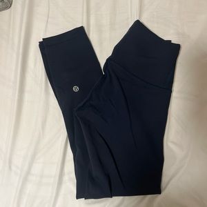 Lululemon navy wunder trains 23 inch
